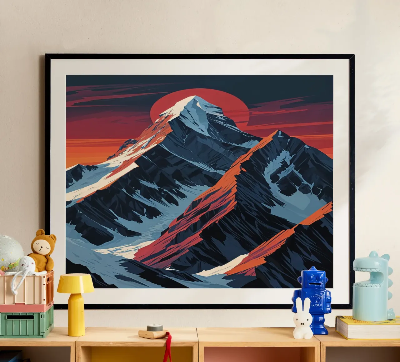 K2’s Grandeur in Minimalist Art poster da AlbertKlee
