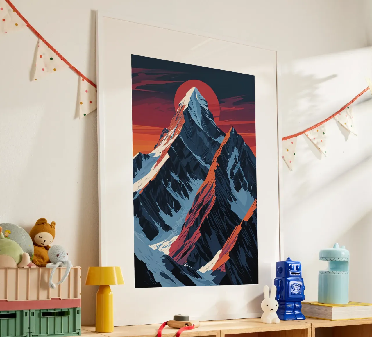 K2’s Grandeur in Minimalist Art poster da AlbertKlee