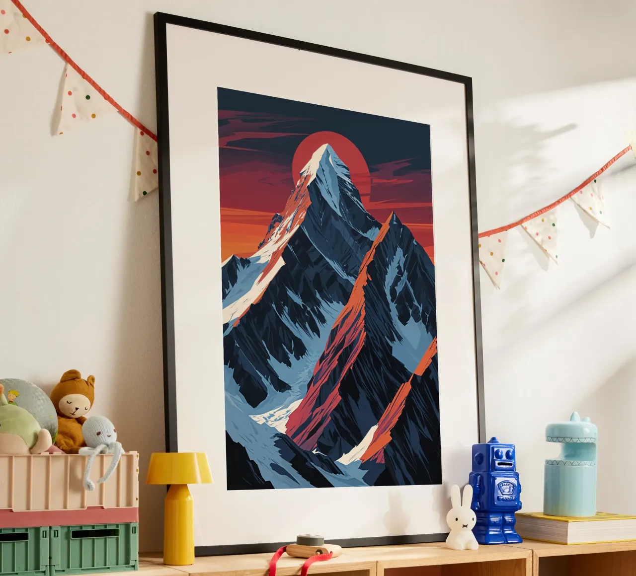 K2’s Grandeur in Minimalist Art poster da AlbertKlee