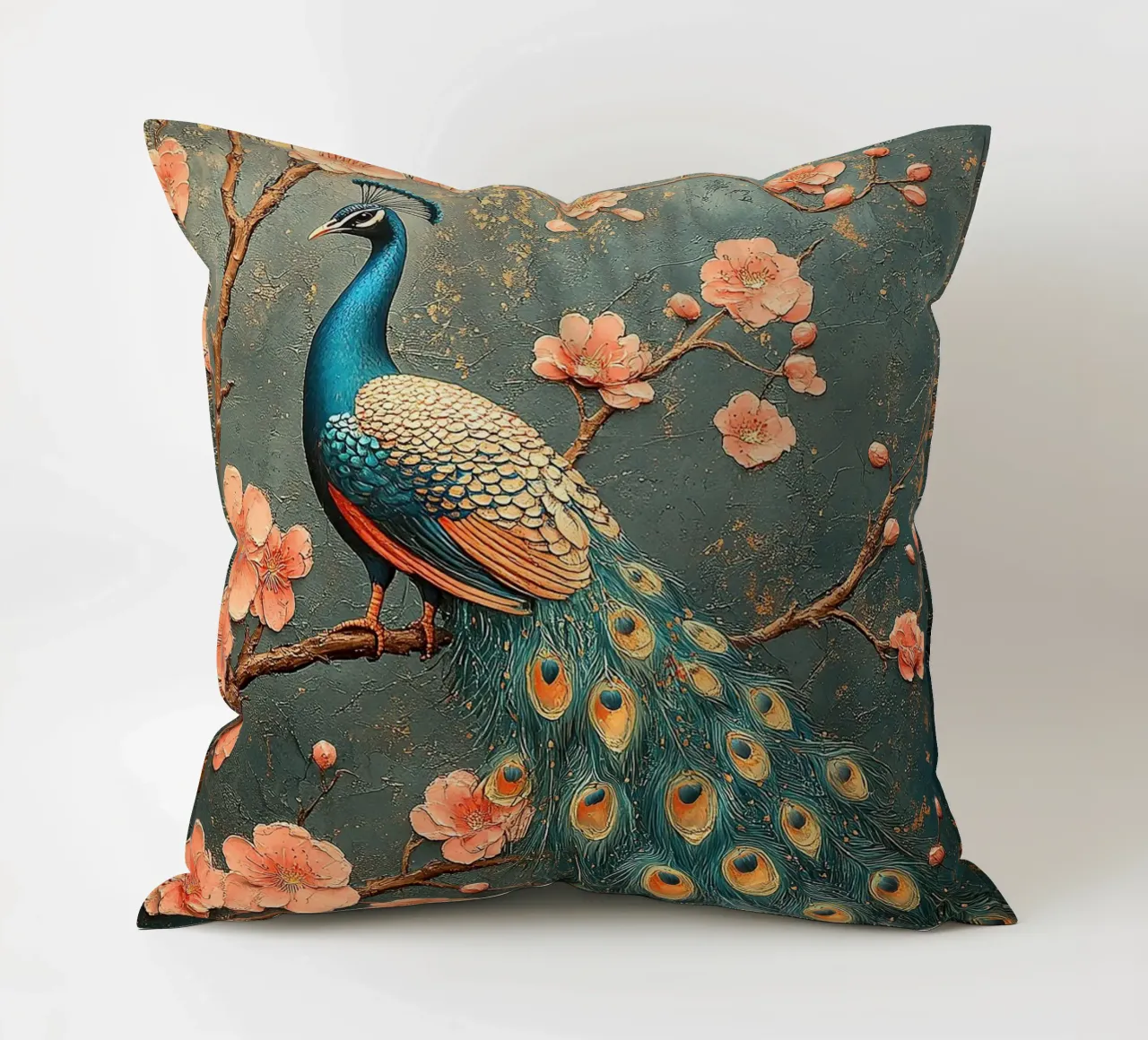 William Morris Pfau cuscino da Botanical Art Studio