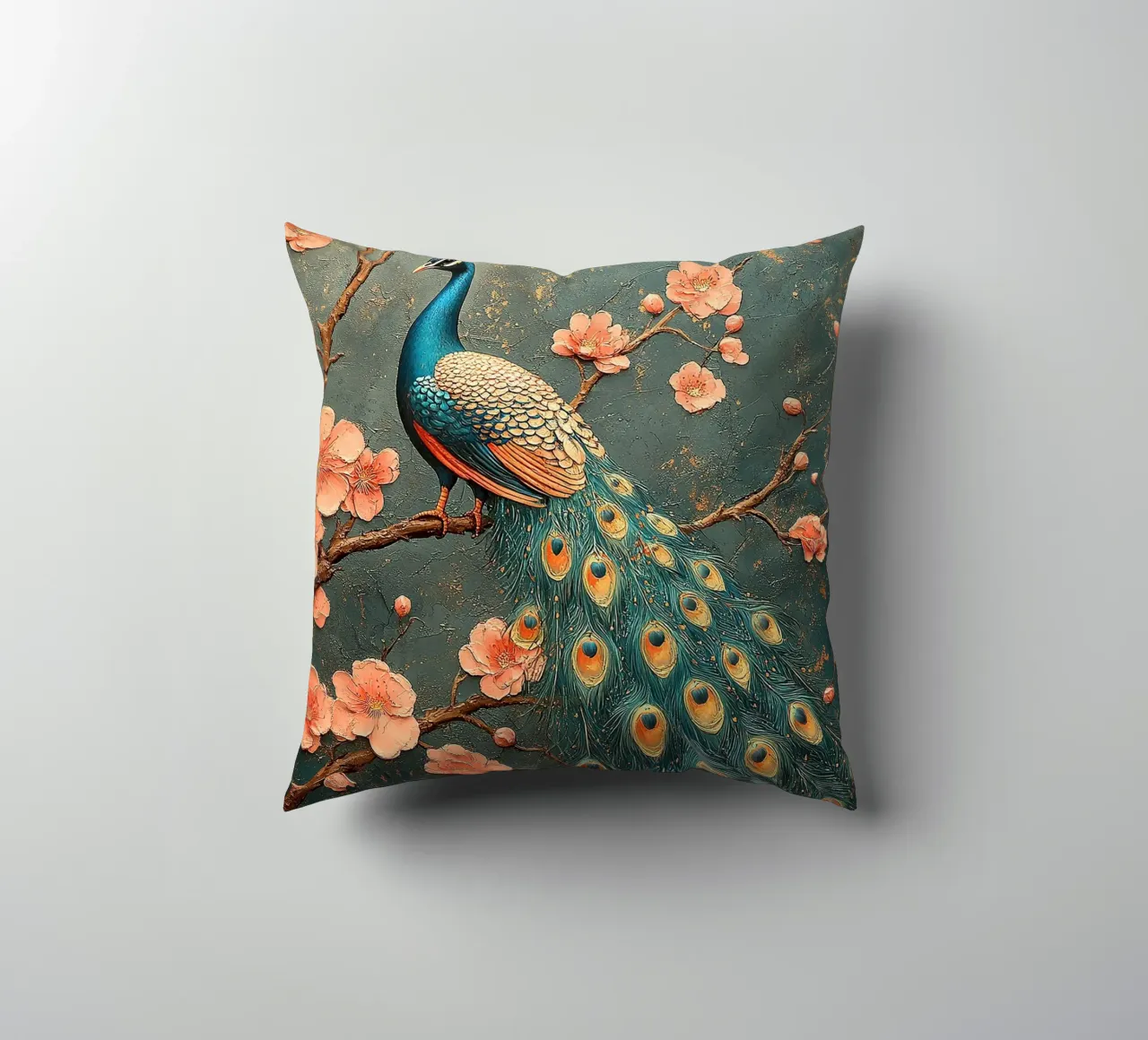 William Morris Pfau cuscino da Botanical Art Studio