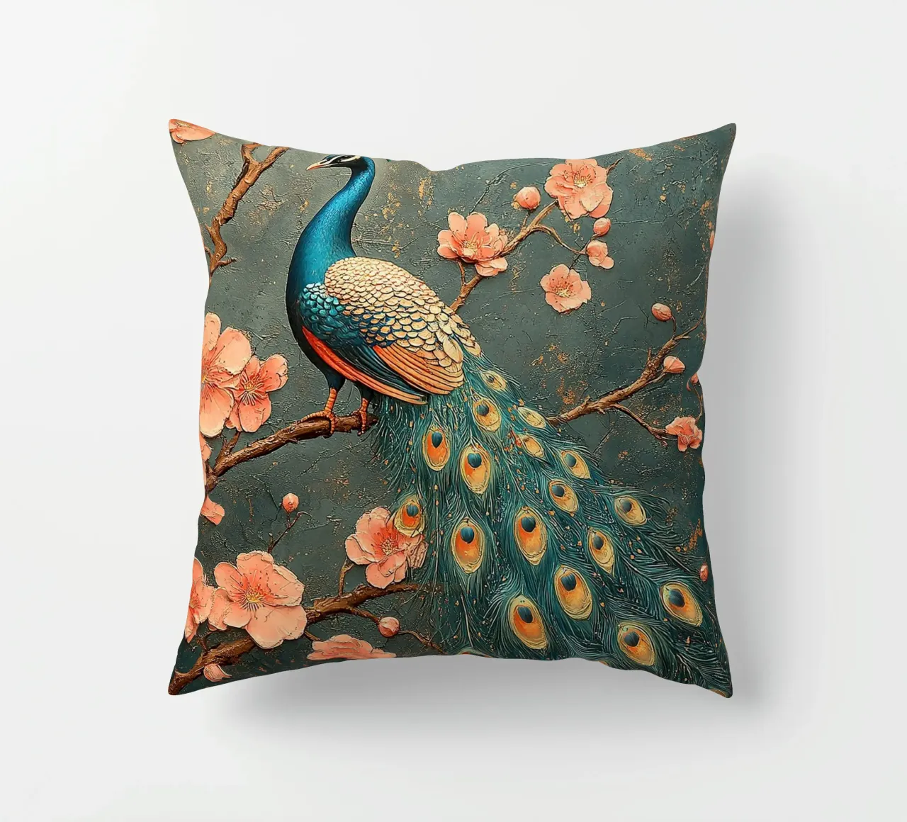 William Morris Pfau cuscino da Botanical Art Studio