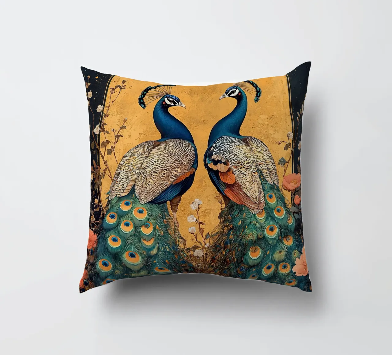 William Morris Pfau cuscino da Botanical Art Studio