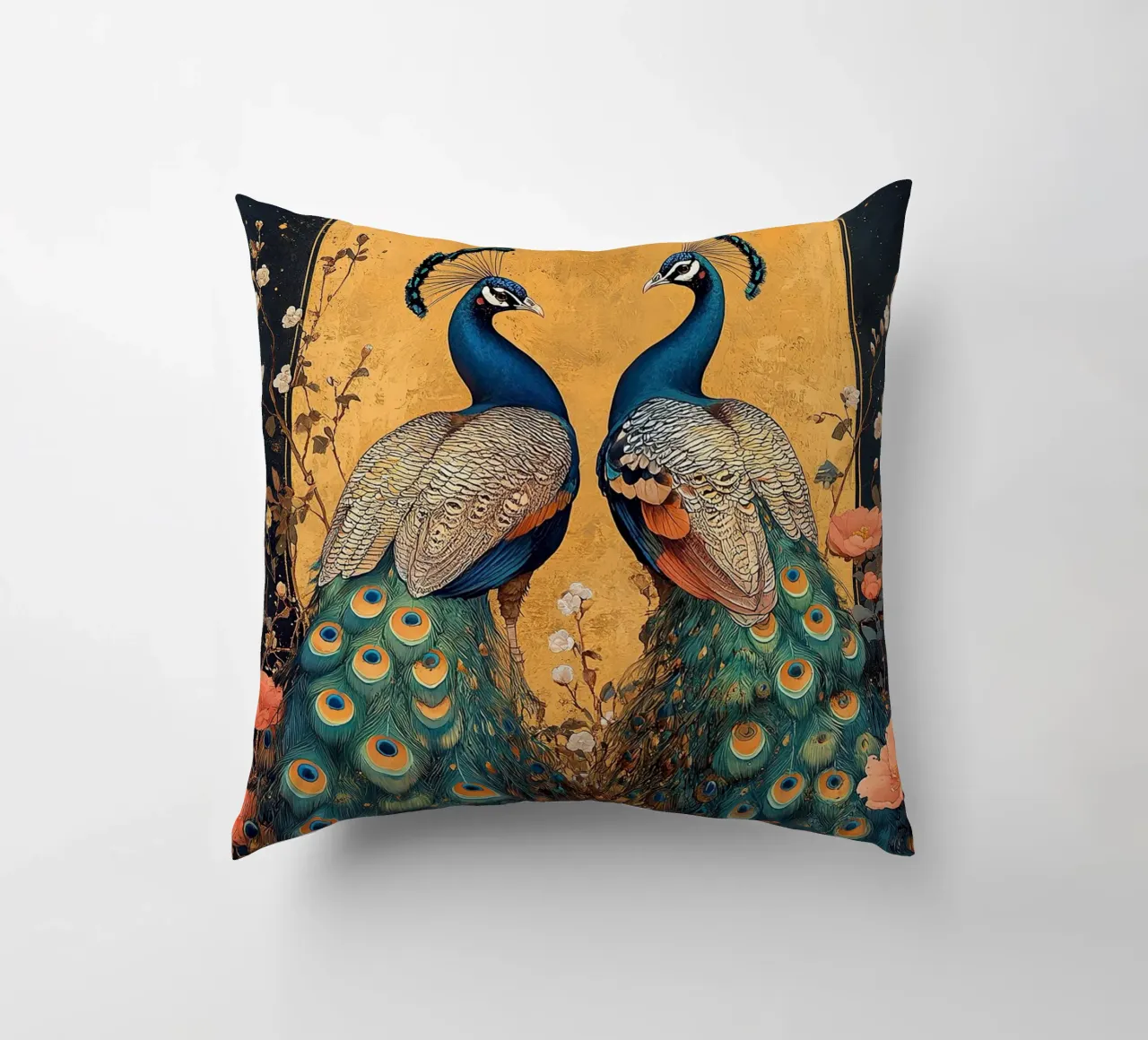 William Morris Pfau cuscino da Botanical Art Studio