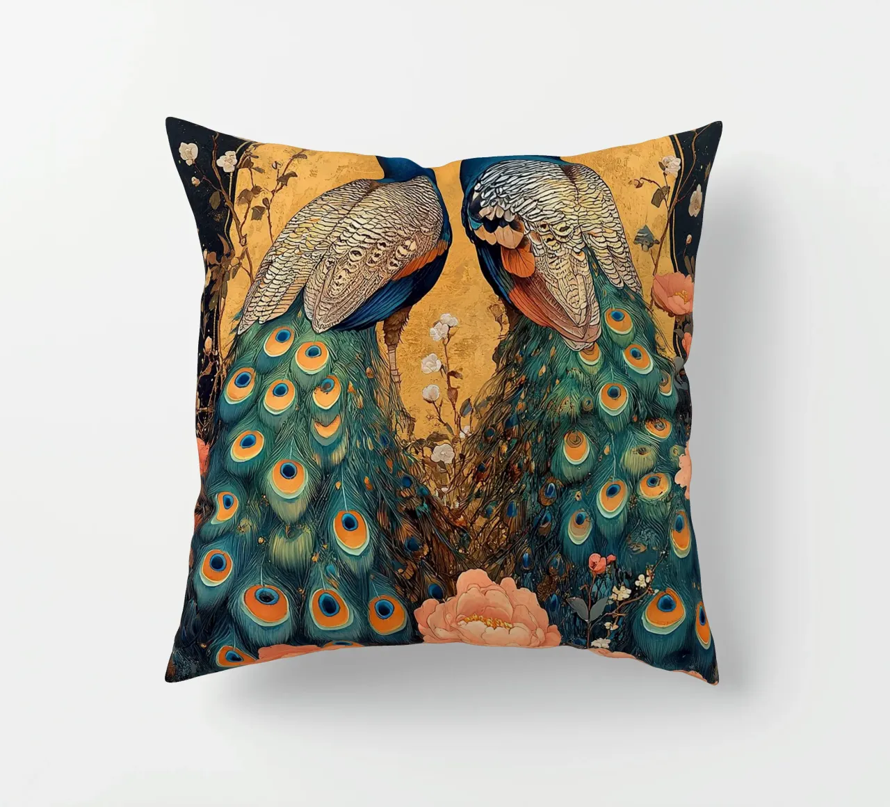 William Morris Pfau cuscino da Botanical Art Studio