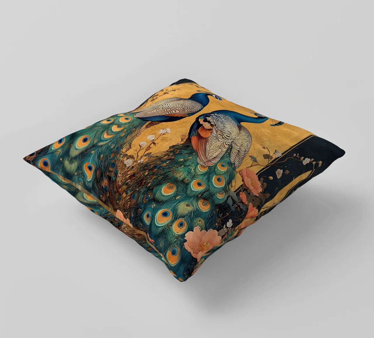 William Morris Pfau cuscino da Botanical Art Studio