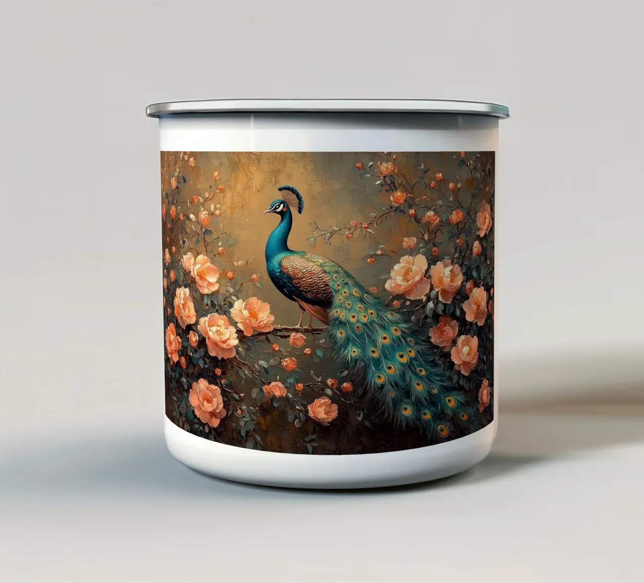 William Morris tazza in smalto da Botanical Art Studio