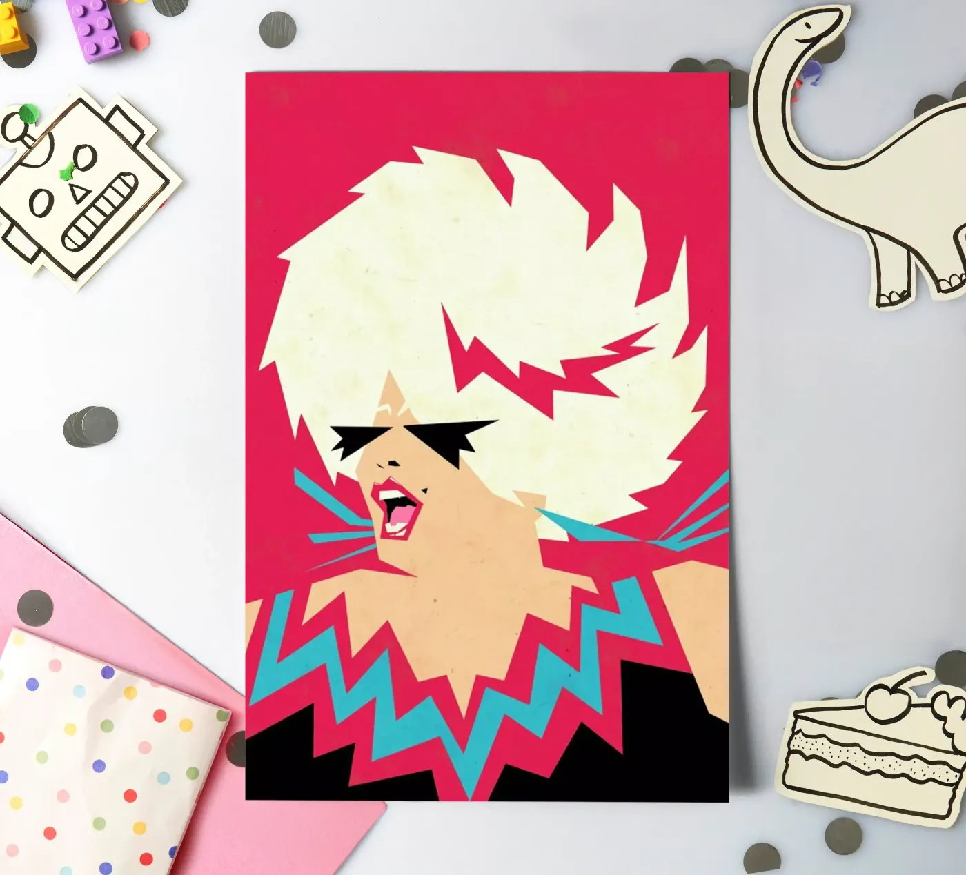 Divine stickervel van Yetiland