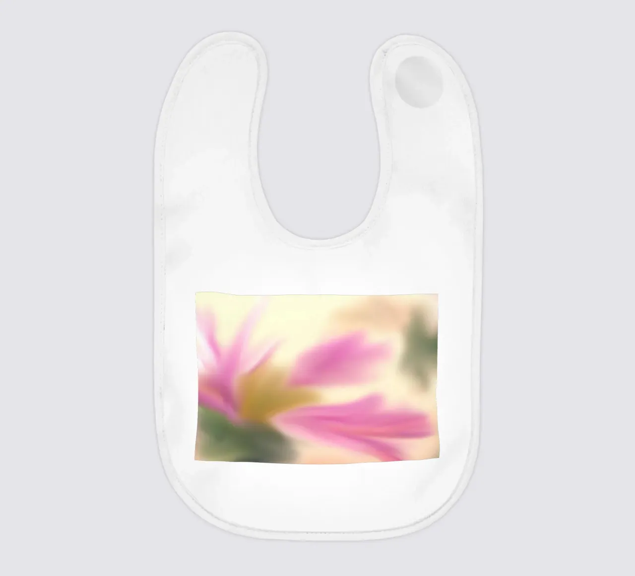 Fiore rosa sfocato, simile all'acquerello bavaglino da Something for you