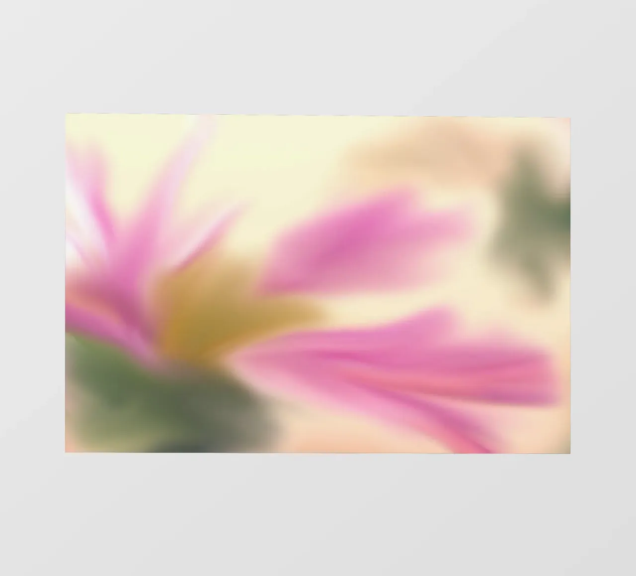 Fiore rosa sfocato, simile all'acquerello telo in pvc da Something for you