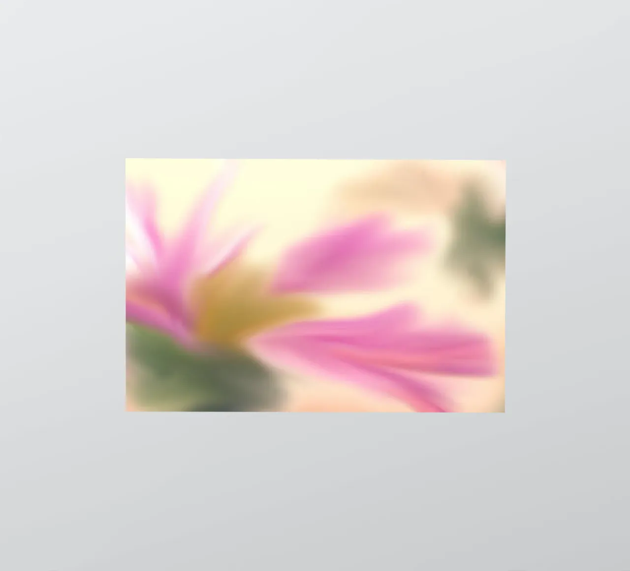 Pink flower blurred, similar to watercolour sticker by Something for you