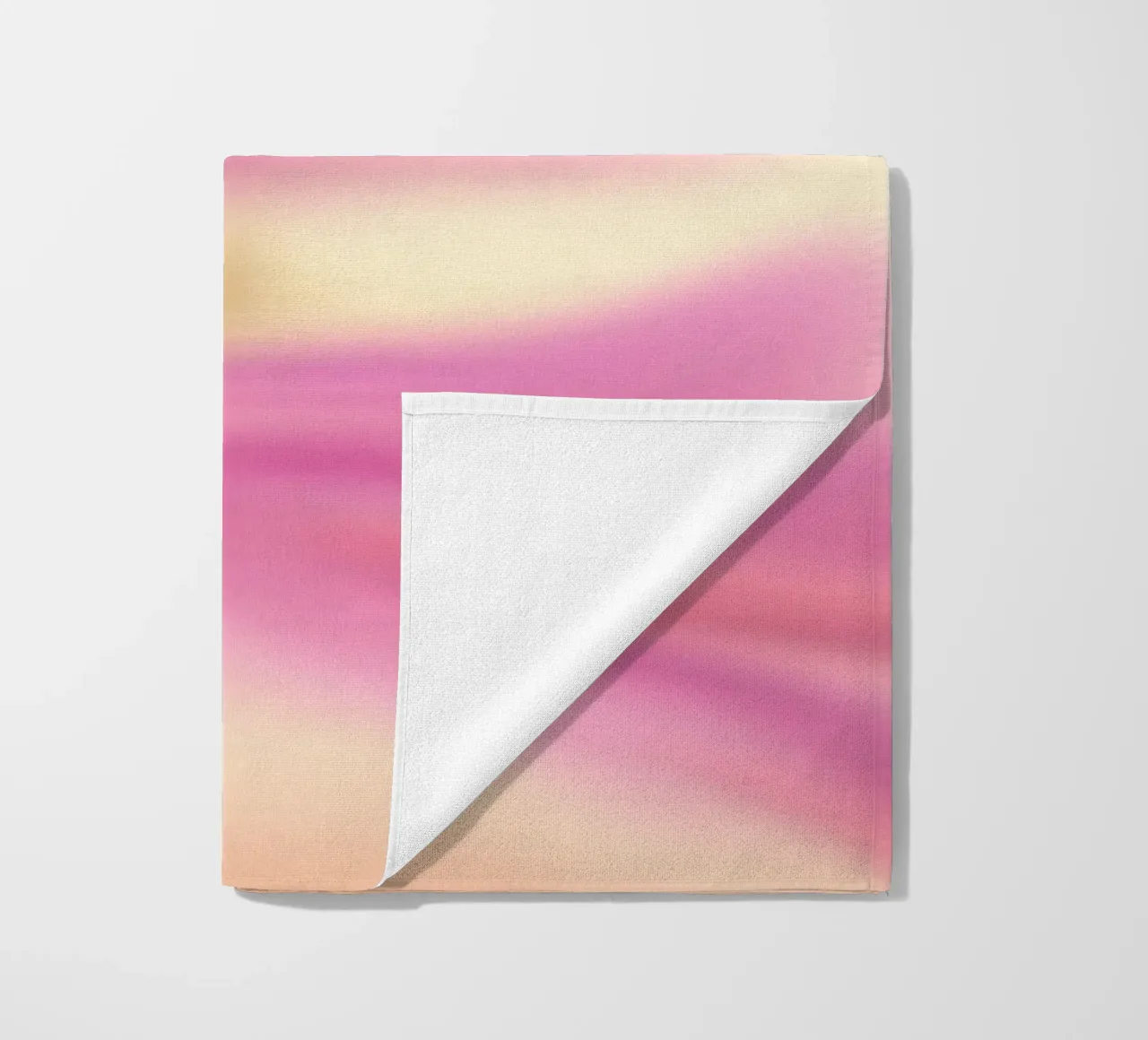 Fiore rosa sfocato, simile all'acquerello telo mare da Something for you