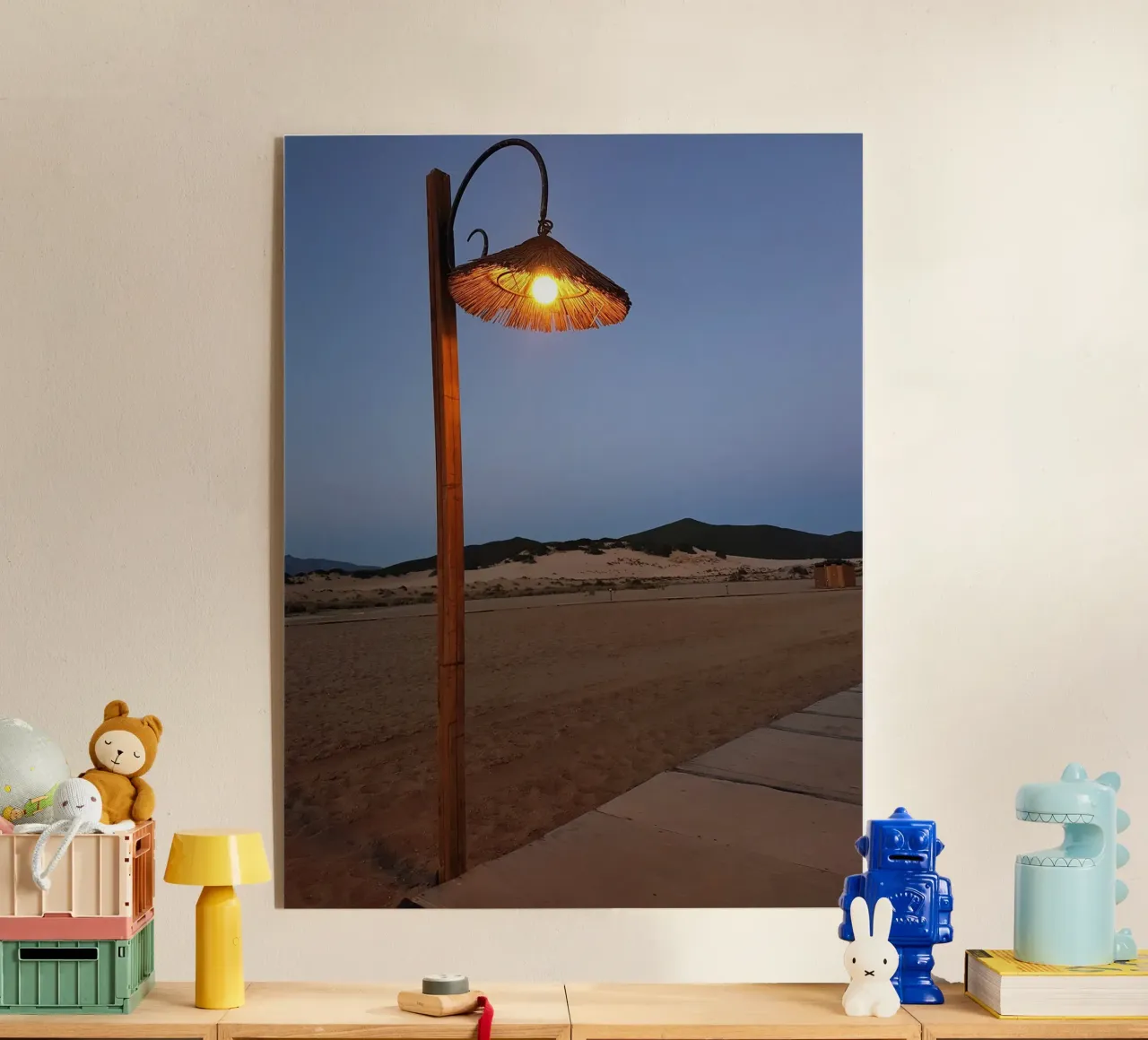 Lampione sulla spiaggia plexiglass da Massimo Frascogna