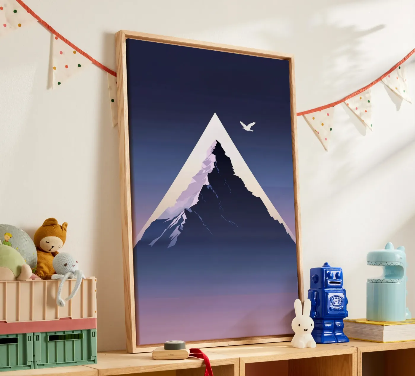 K2 in Triangular Reflection Leinwand von AlbertKlee