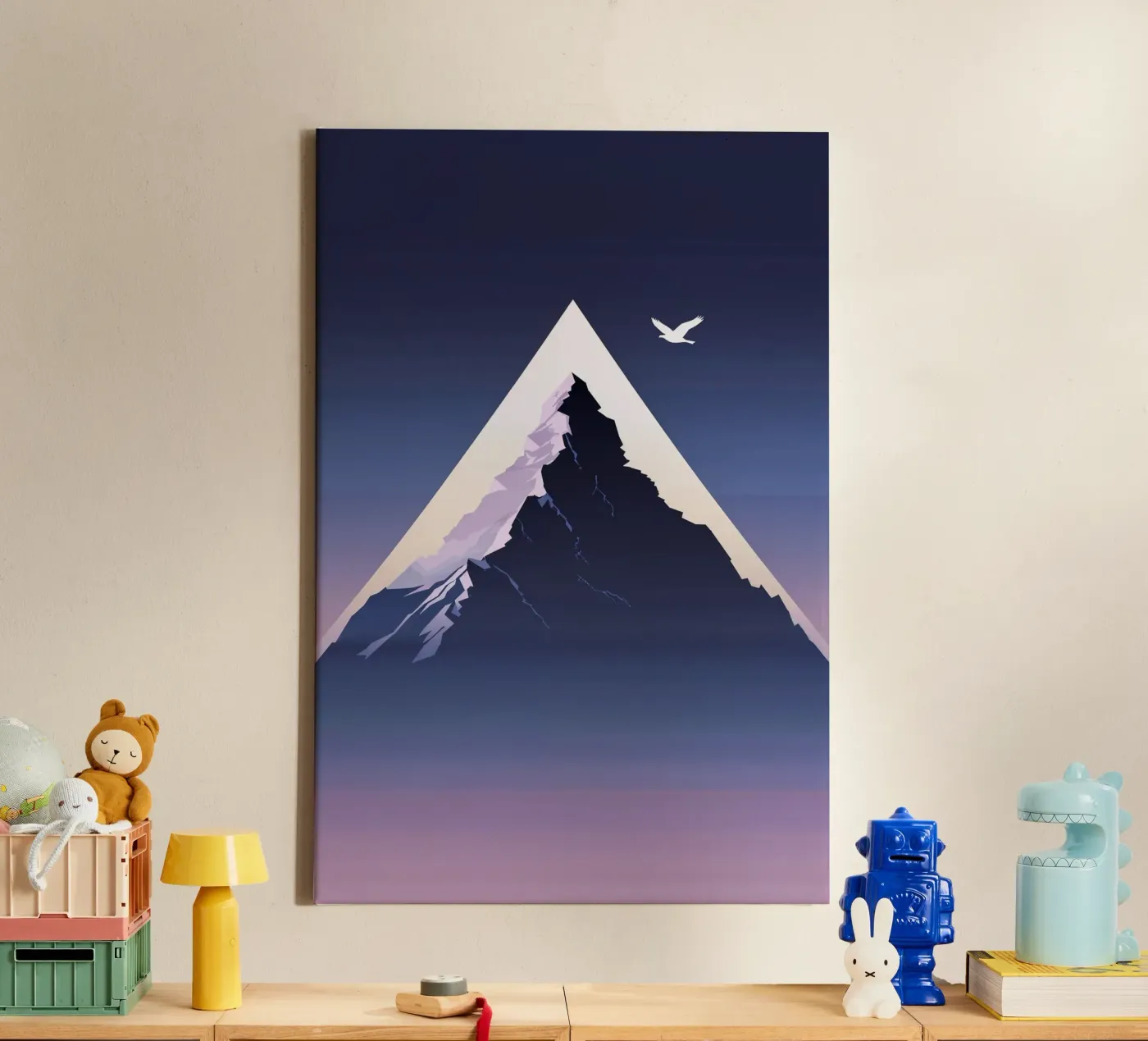 K2 in Triangular Reflection Leinwand von AlbertKlee