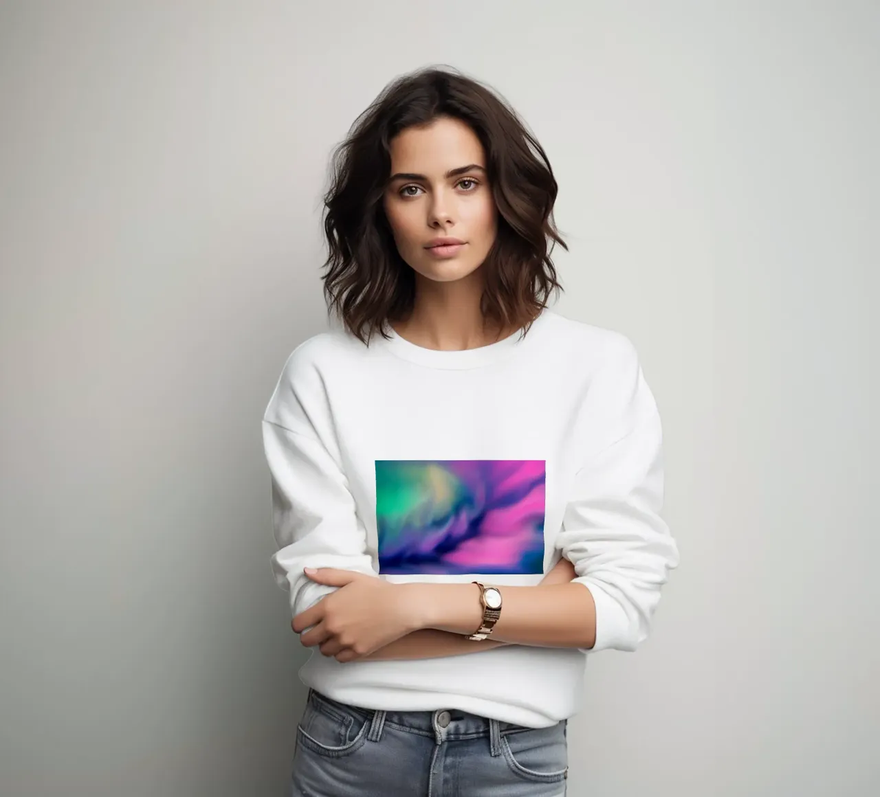 Fiore colorato sfocato, simile all'acquerello felpa da Something for you