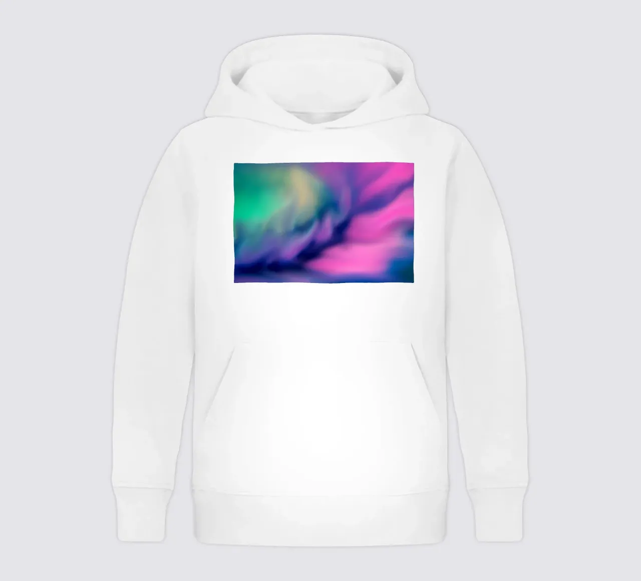 Fiore colorato sfocato, simile all'acquerello felpa bambino con cappuccio da Something for you
