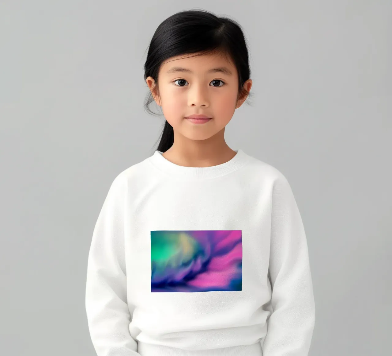 Fiore colorato sfocato, simile all'acquerello felpa bambino da Something for you