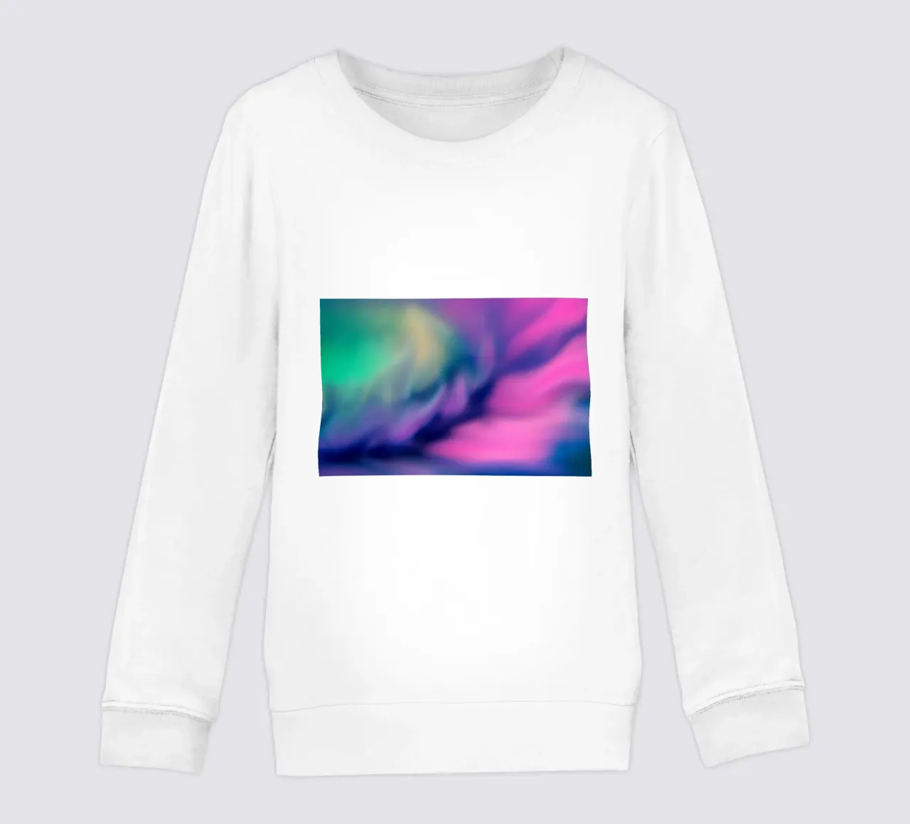 Fiore colorato sfocato, simile all'acquerello felpa bambino da Something for you