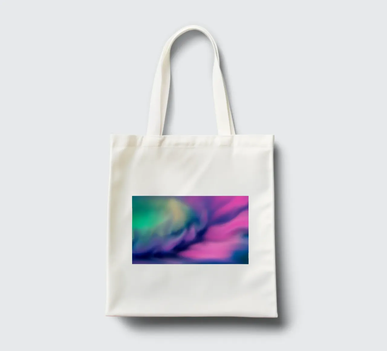 Fiore colorato sfocato, simile all'acquerello borsa in juta da Something for you
