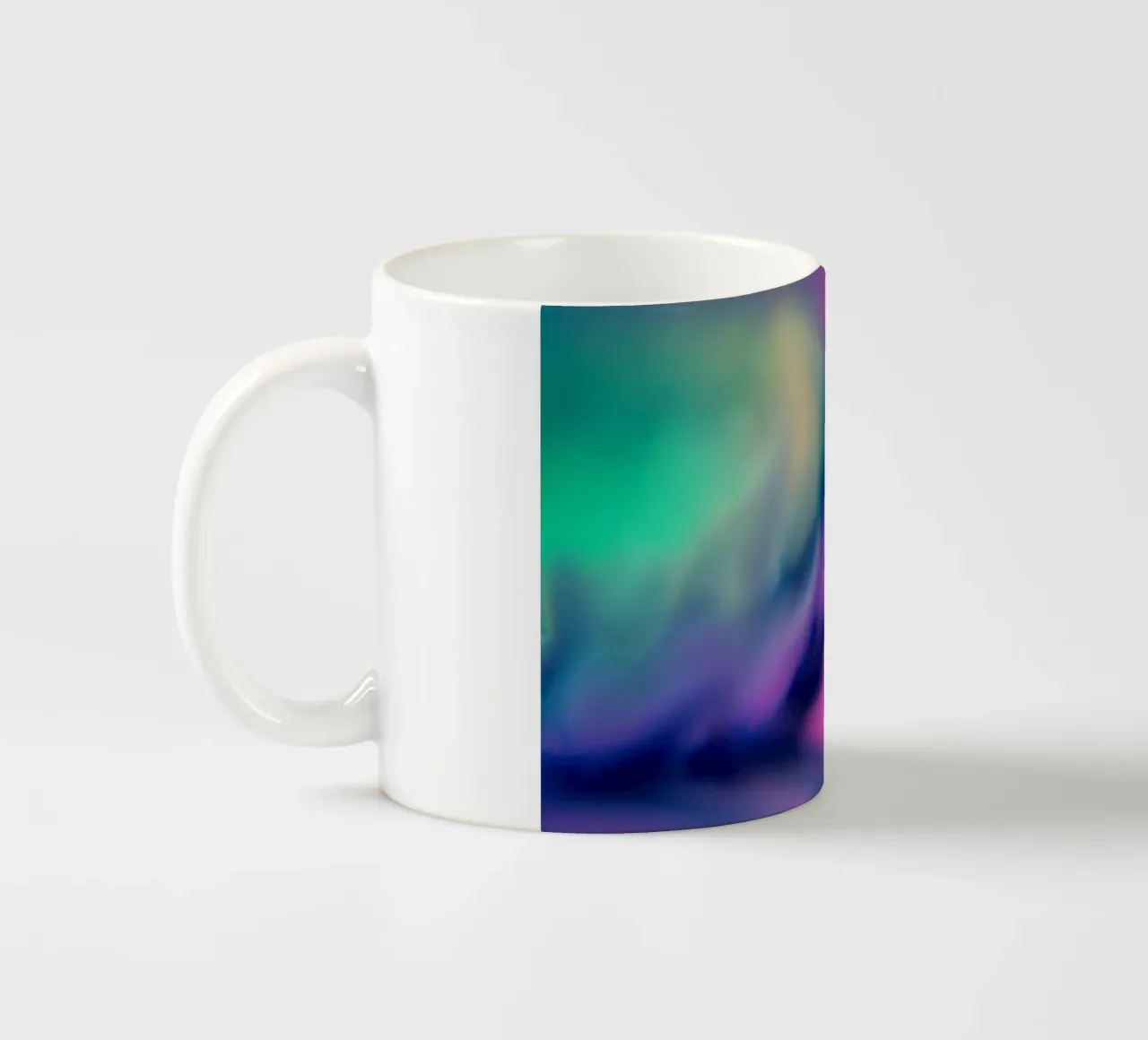 Fiore colorato sfocato, simile all'acquerello tazza in ceramica da Something for you