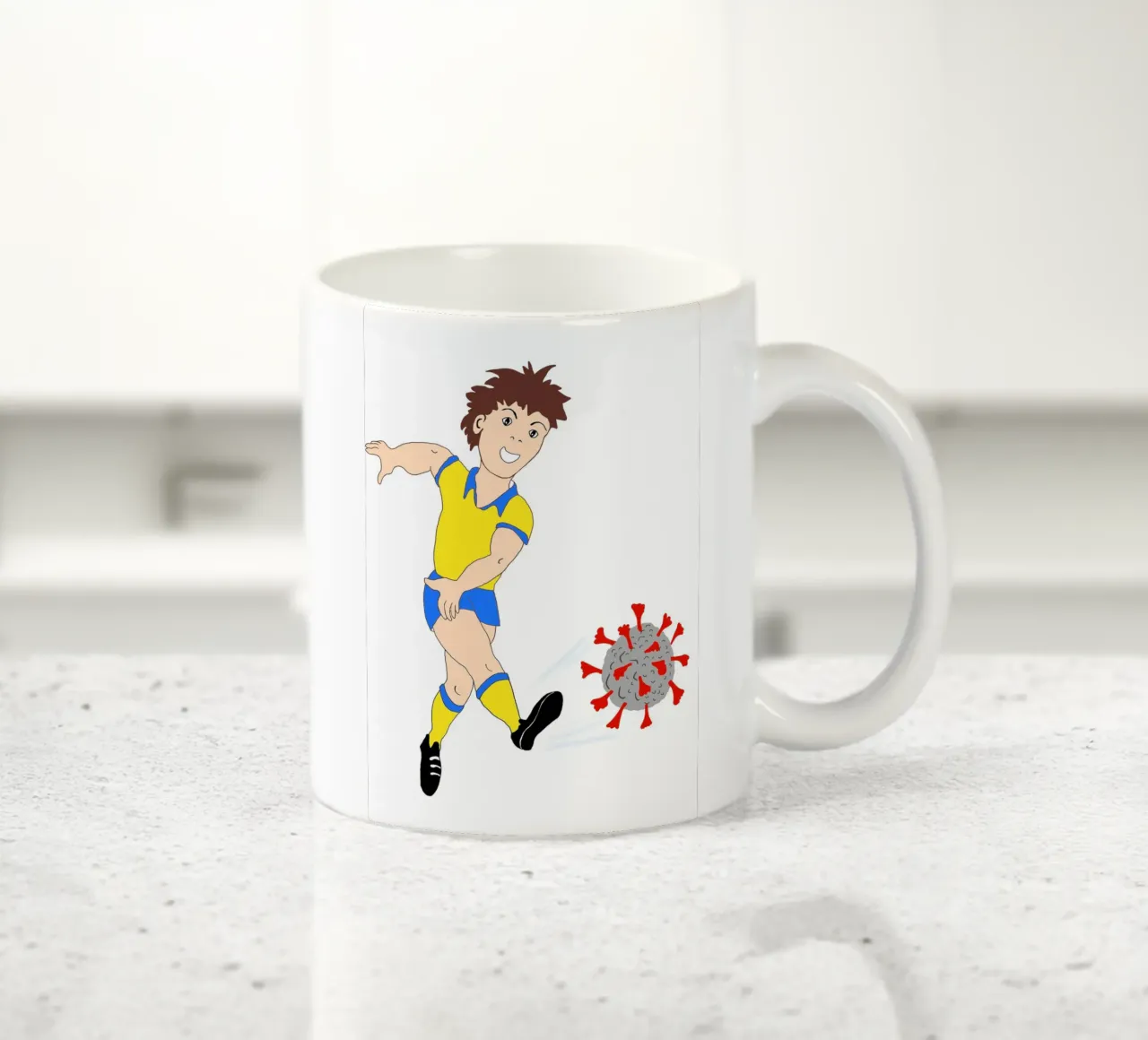 Un calciatore svedese allontana il virus tazza in ceramica da Massimo Frascogna