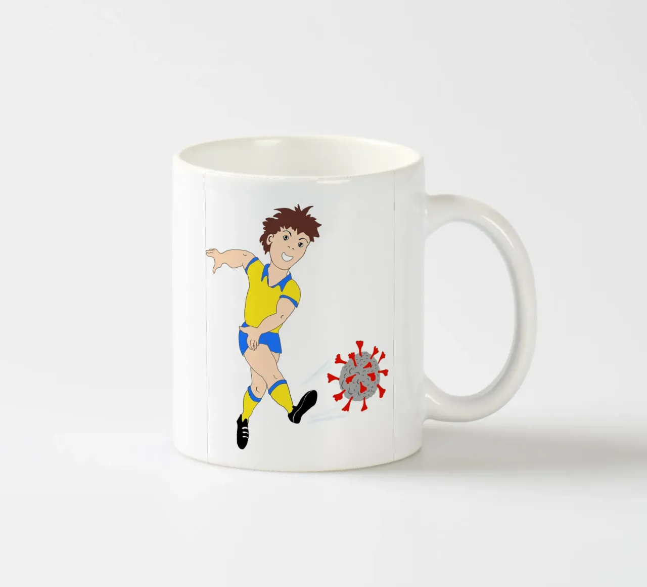 Un calciatore svedese allontana il virus tazza in ceramica da Massimo Frascogna