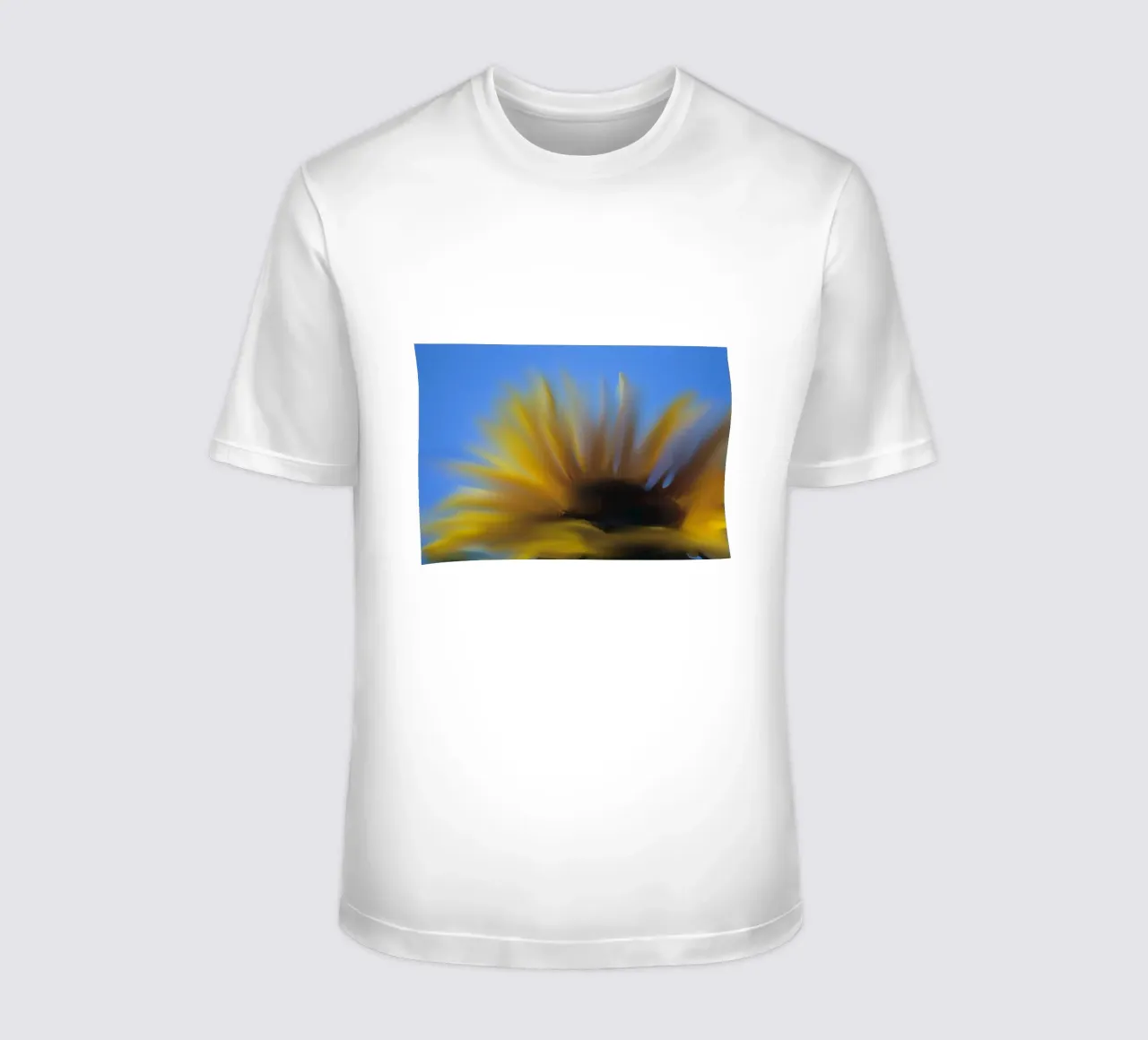 Girasole sfocato, simile all'acquerello t-shirt da Something for you