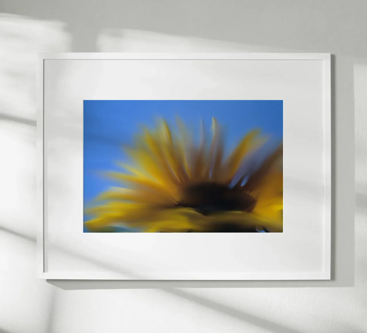 Girasole sfocato, simile all'acquerello carta hahnemühle da Something for you
