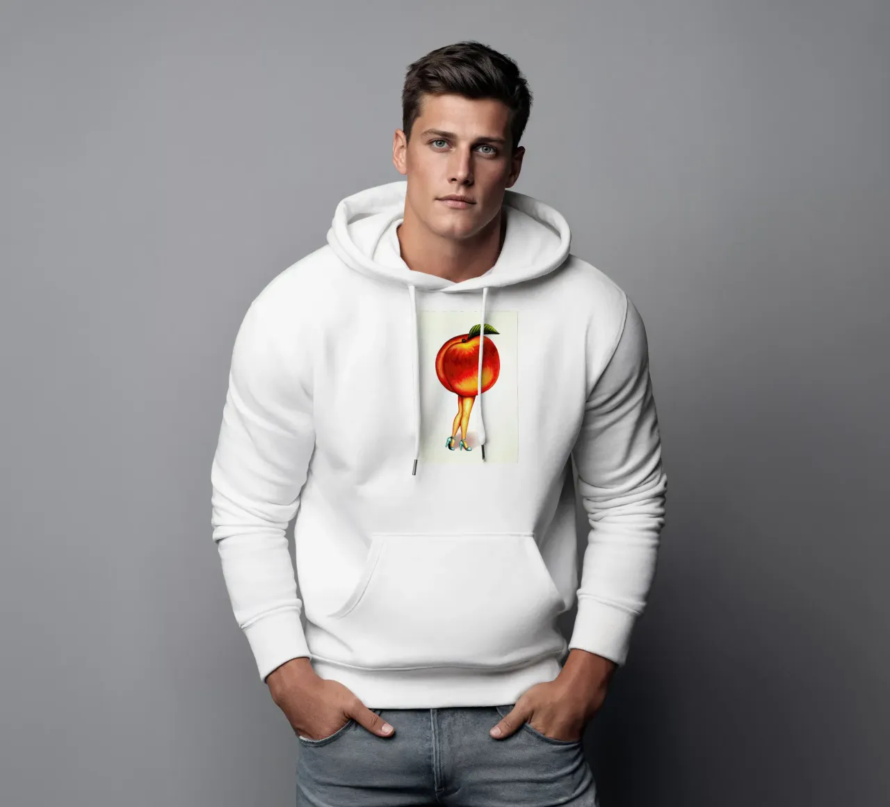 Fruit Stand - Peach hoodie by Kelly Gilleran