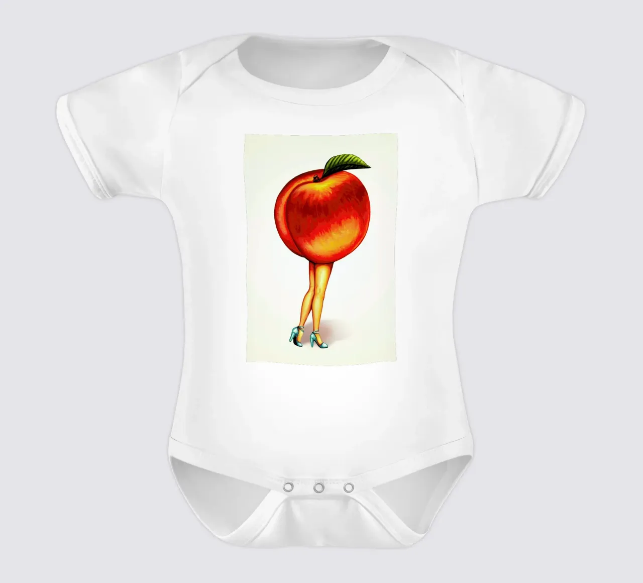 Fruit Stand - Peach body neonato maniche corte da Kelly Gilleran