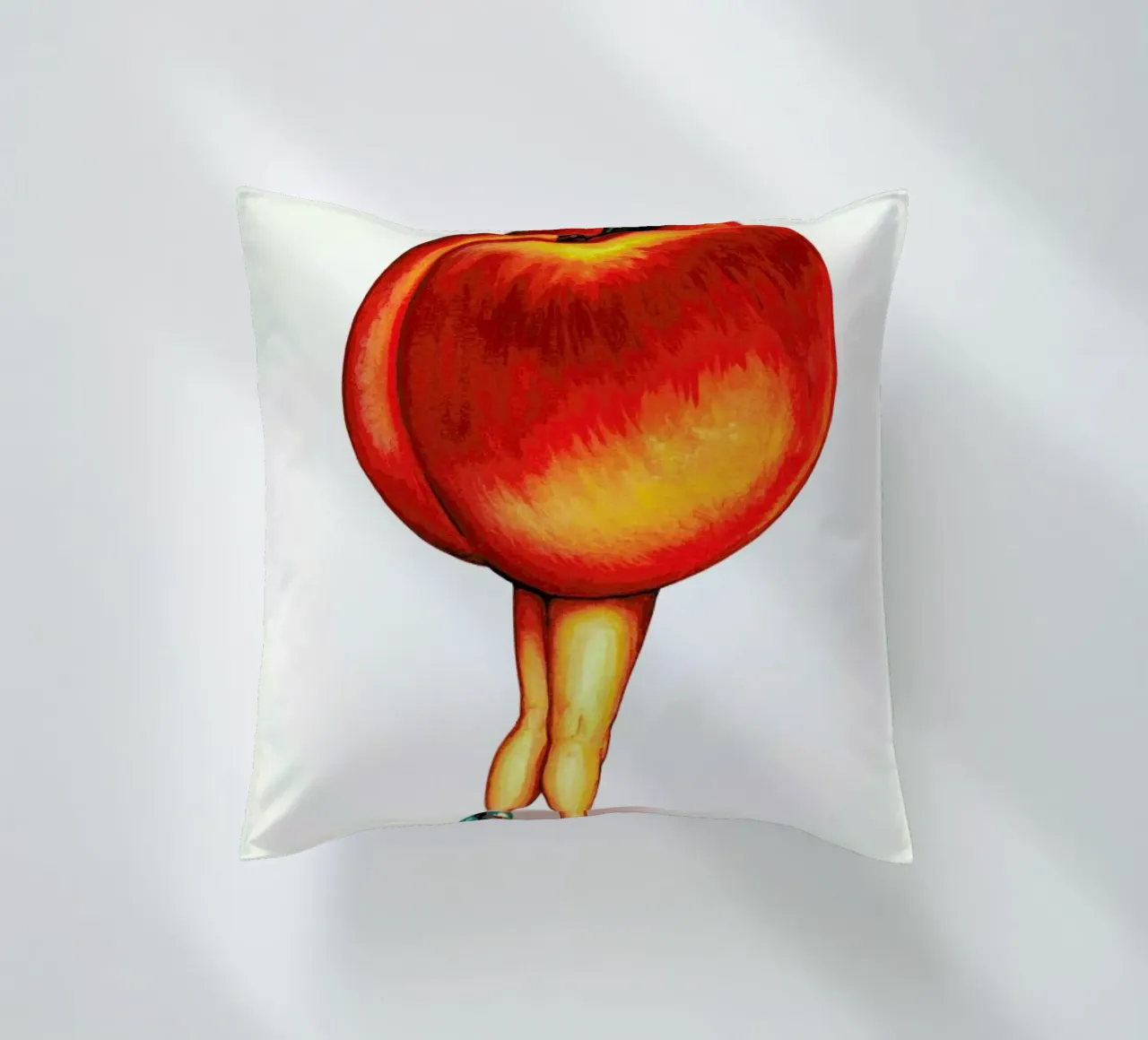 Fruit Stand - Peach cuscino da Kelly Gilleran