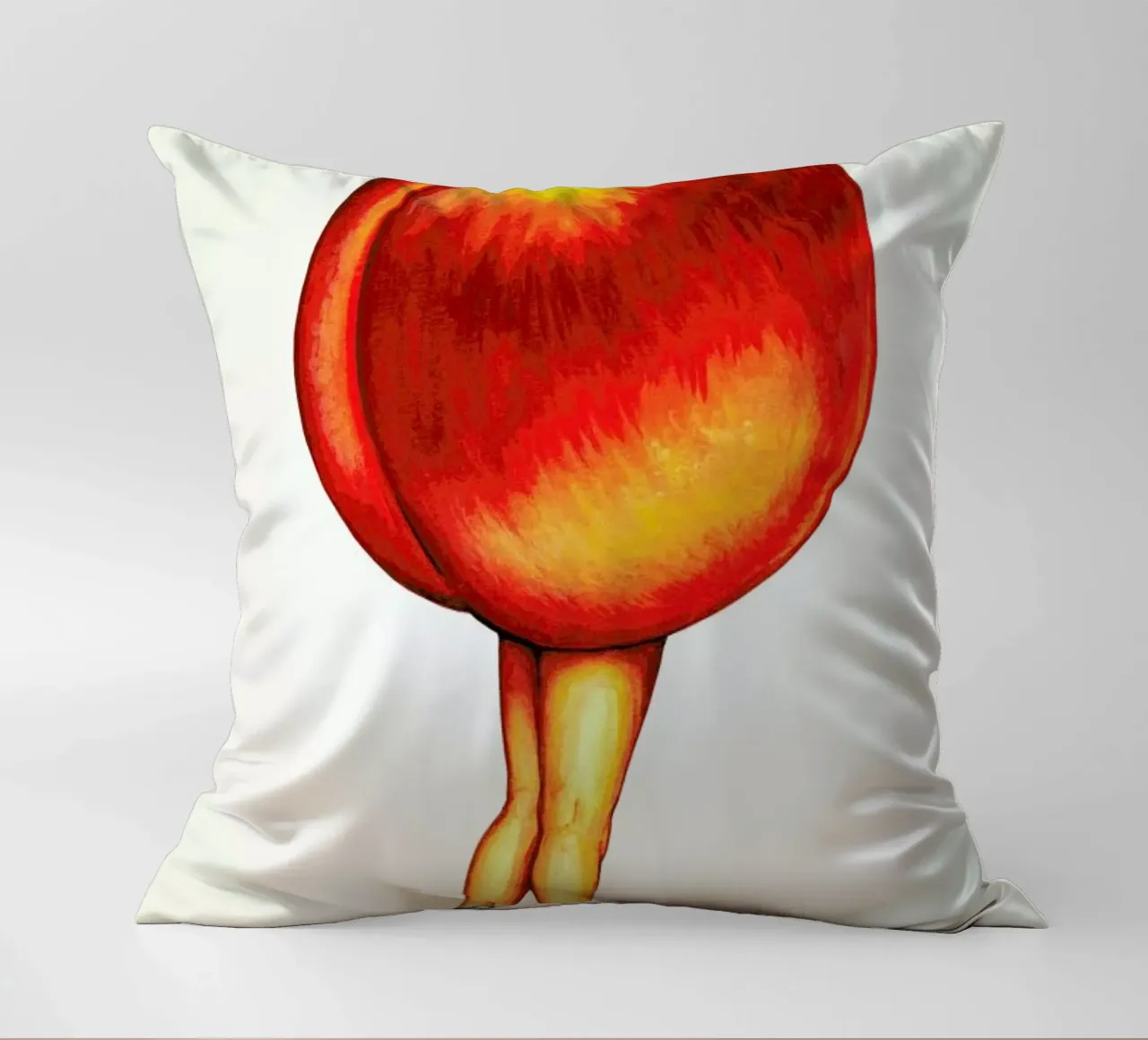 Fruit Stand - Peach cuscino da Kelly Gilleran