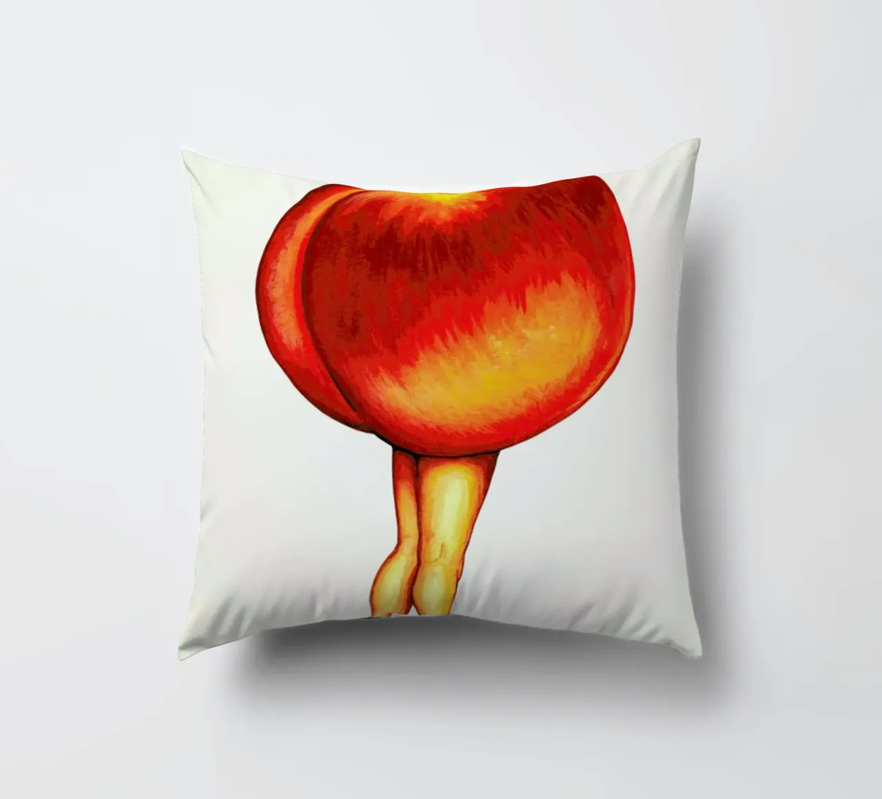 Fruit Stand - Peach cuscino da Kelly Gilleran