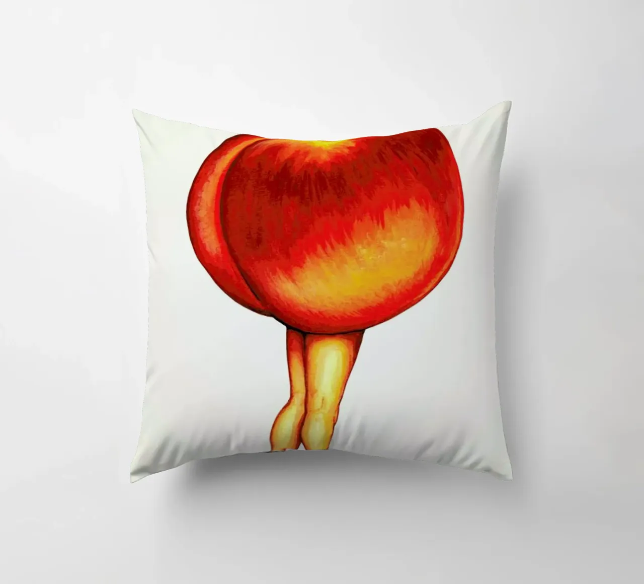 Fruit Stand - Peach cuscino da Kelly Gilleran