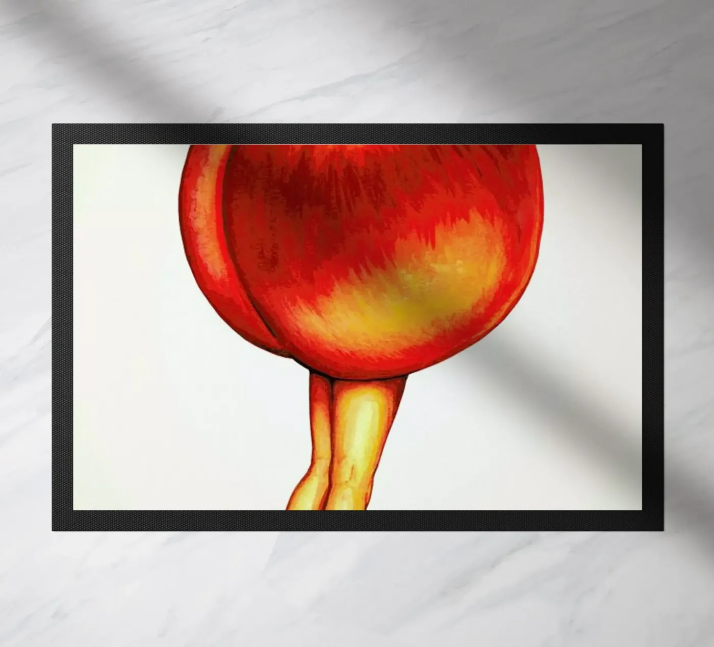 Fruit Stand - Peach doormat by Kelly Gilleran