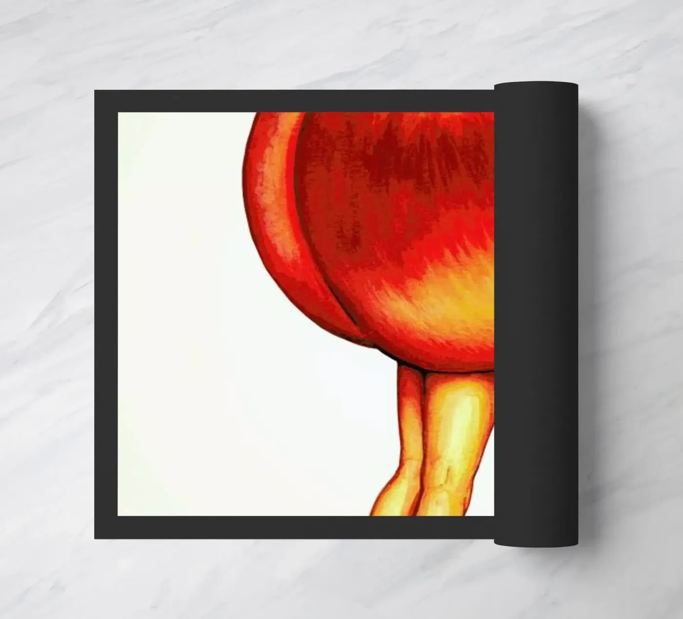 Fruit Stand - Peach doormat by Kelly Gilleran