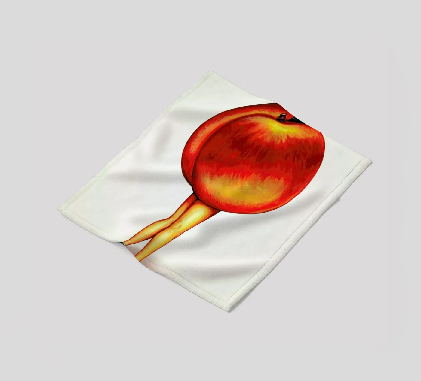 Fruit Stand - Peach fleecedeken van Kelly Gilleran