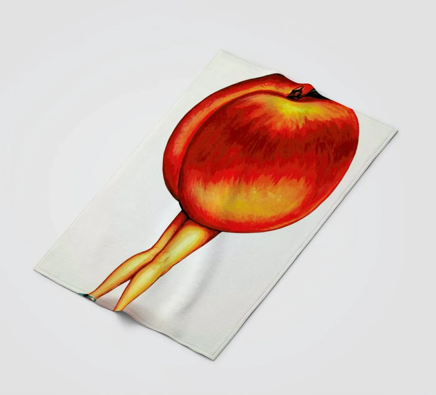 Fruit Stand - Peach fleecedeken van Kelly Gilleran