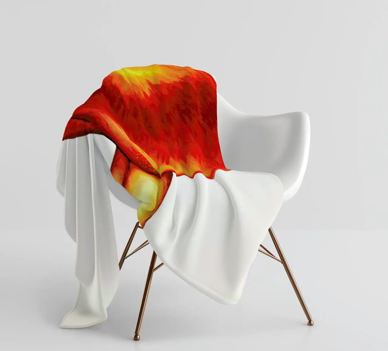 Fruit Stand - Peach coperta in pile da Kelly Gilleran