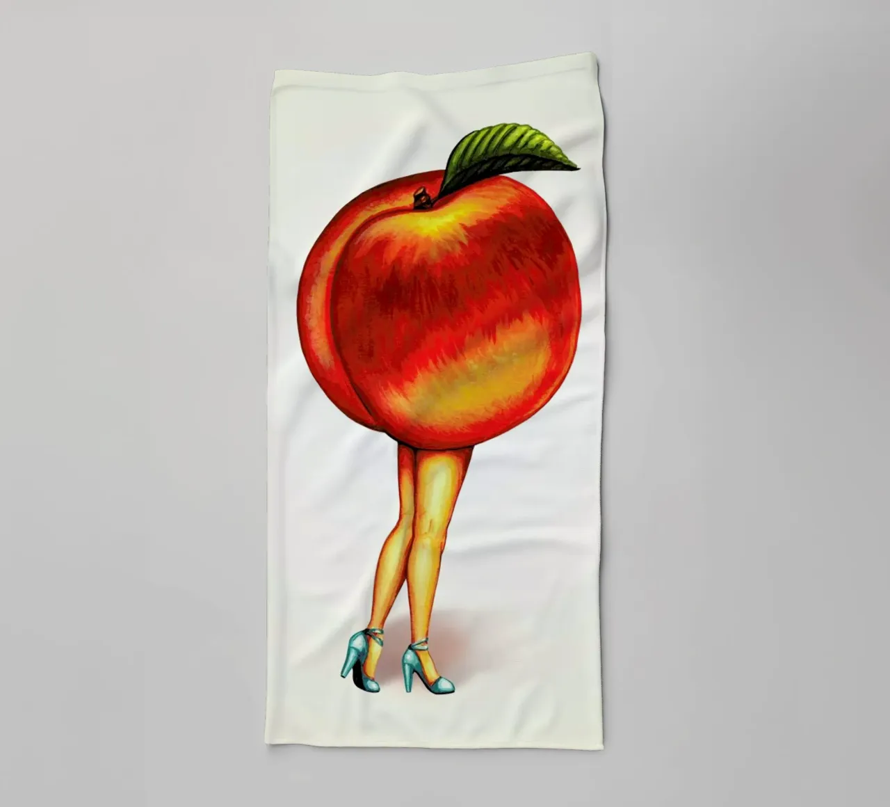 Fruit Stand - Peach asciugamano da bagno da Kelly Gilleran