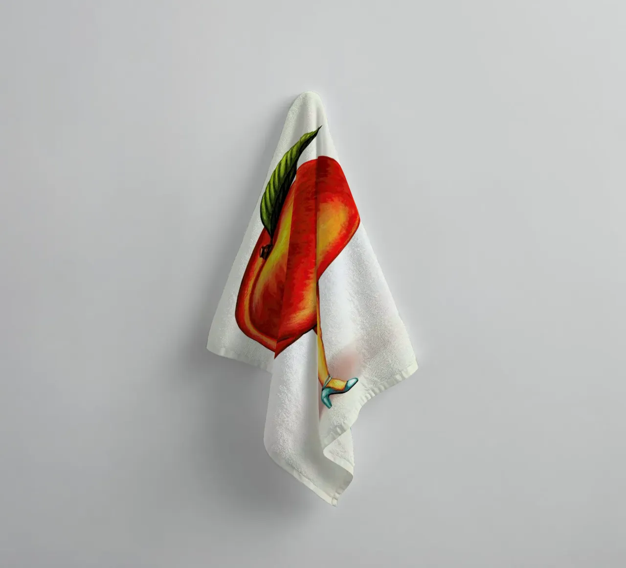 Fruit Stand - Peach asciugamano da bagno da Kelly Gilleran