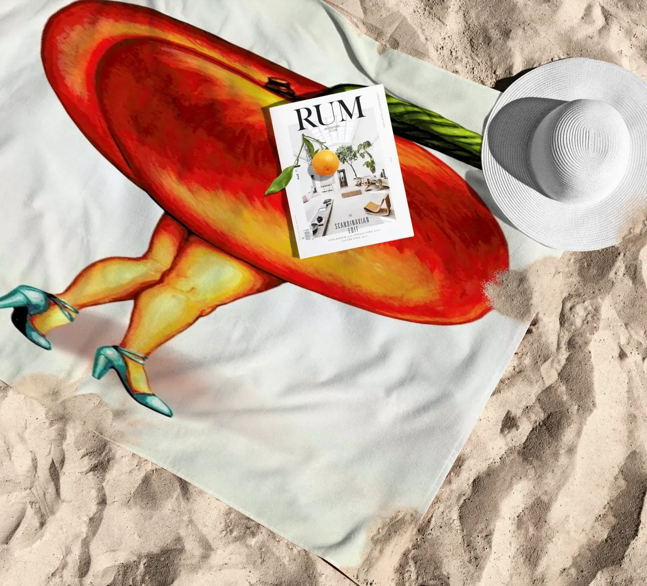 Fruit Stand - Peach telo mare da Kelly Gilleran