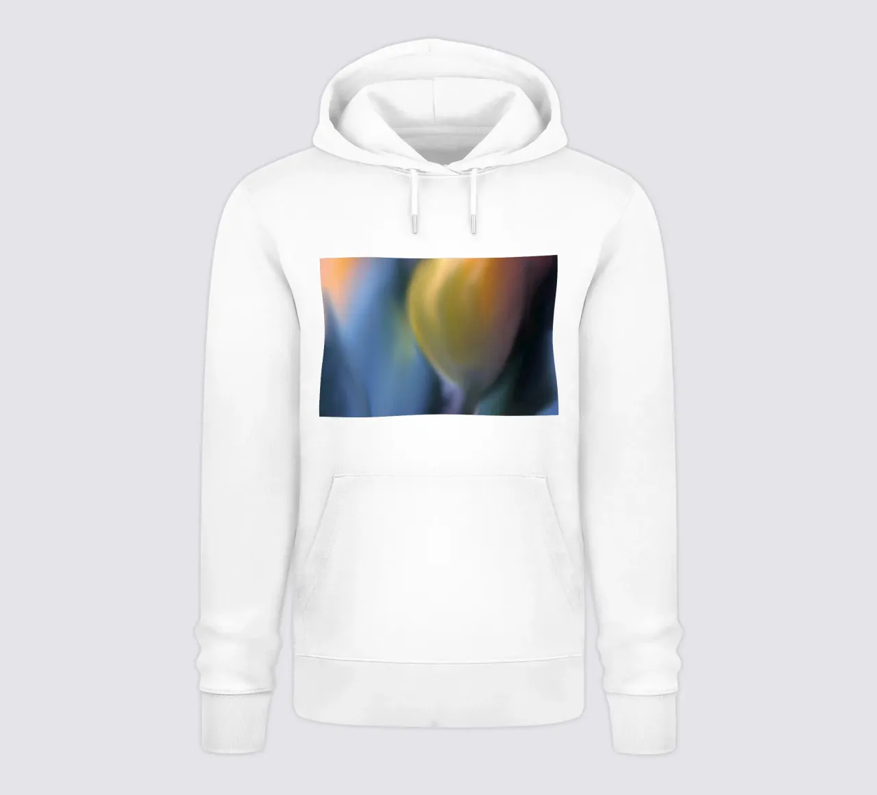 Giallo tulipano sfumato, simile all'acquerello felpa con cappuccio da Something for you