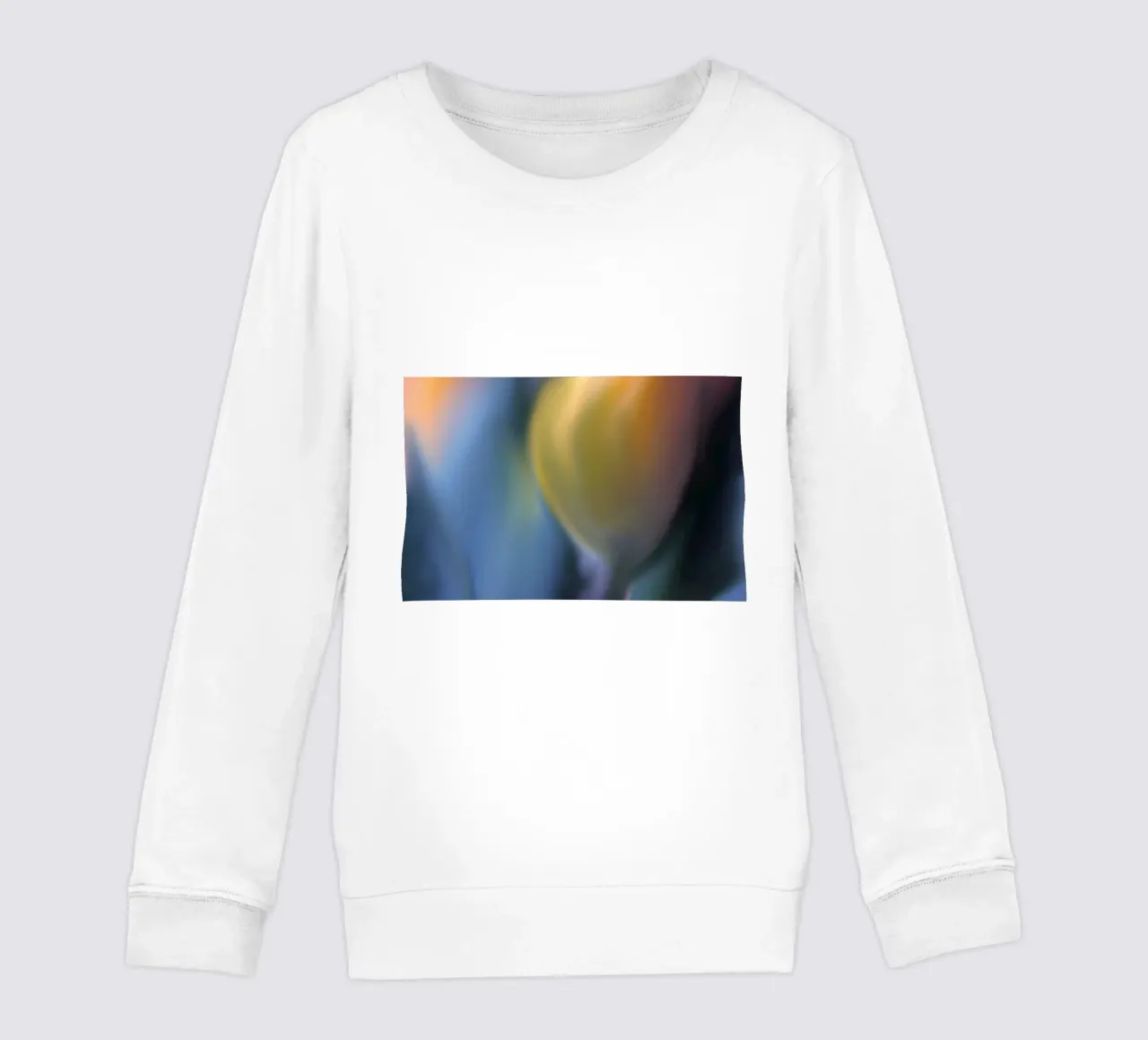 Giallo tulipano sfumato, simile all'acquerello felpa bambino da Something for you