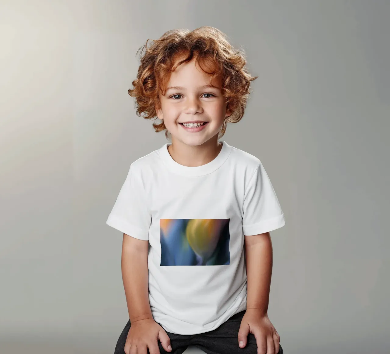 Tulpe gelb verwischt, aquarell ähnlich Kinder T-Shirt von Something for you