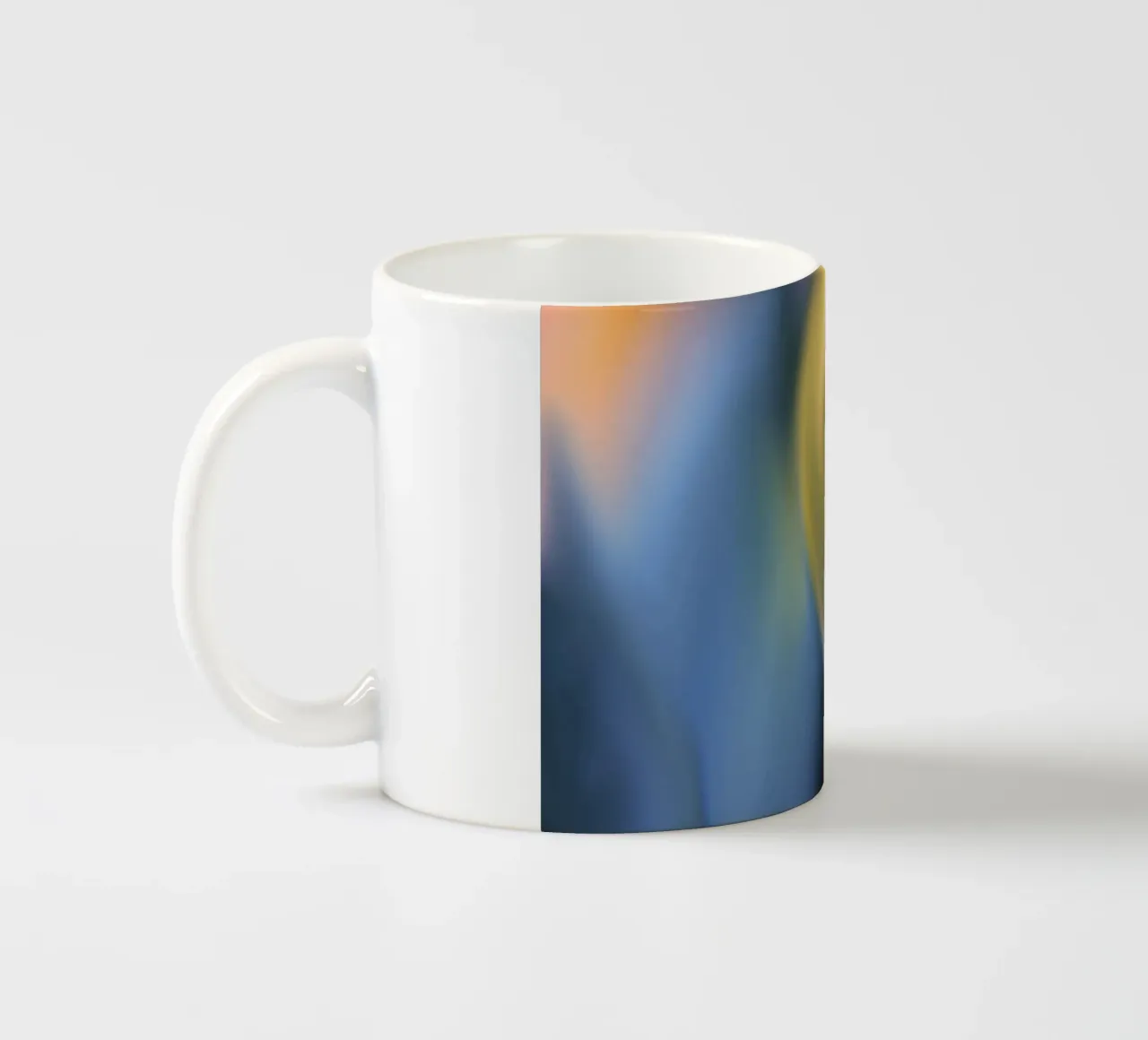 Giallo tulipano sfumato, simile all'acquerello tazza in ceramica da Something for you