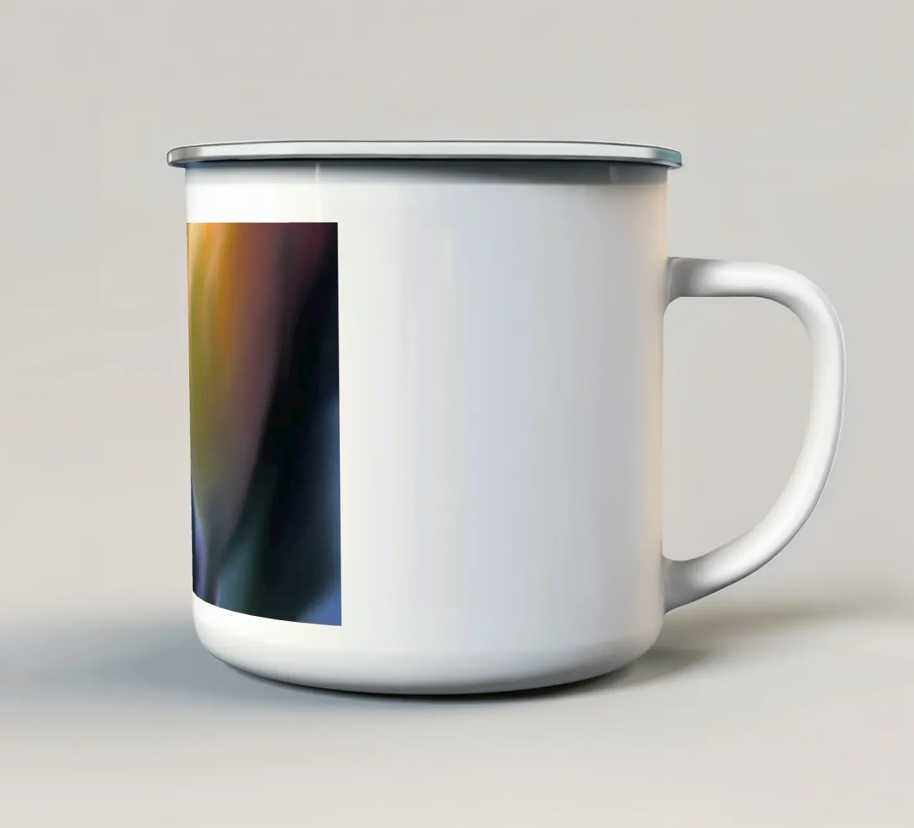 Giallo tulipano sfumato, simile all'acquerello tazza in smalto da Something for you