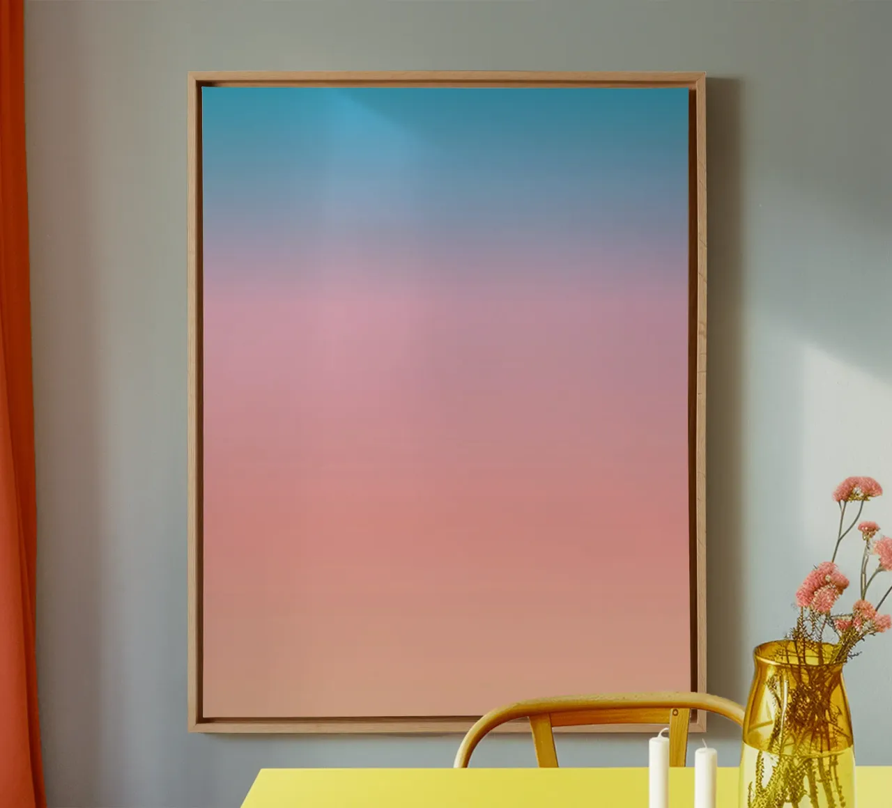 Joy Kleurverloop Kunst canvas van Paigaam Studio