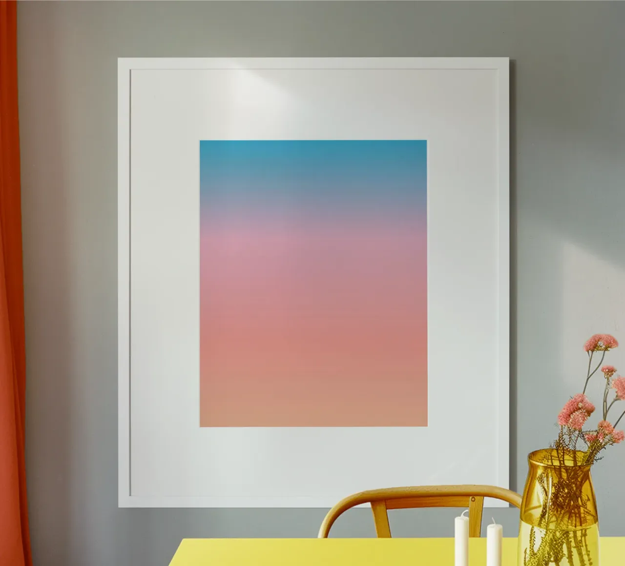 Joy Gradient Art poster by Paigaam Studio